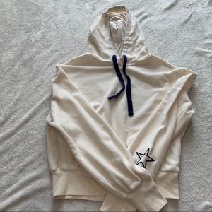 White/blue popsugar hoodie